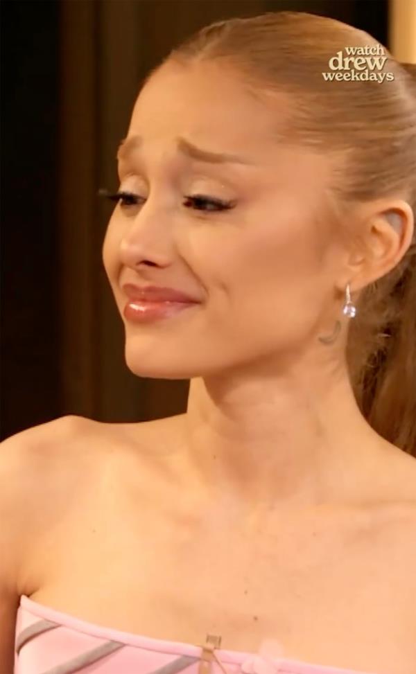 But Ariana let the waterworks flow.