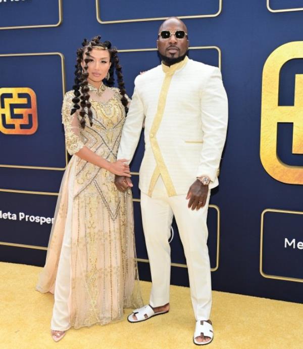 LOS ANGELES, CALIFORNIA - MAY 21: (L-R) Jeannie Mai Jenkins and Jeezy attend Gold House's Inaugural Gold Gala: A New Gold Age at Vibiana on May 21, 2022 in Los Angeles, California. (Photo by Stefanie Keenan/Getty Images for Gold House)