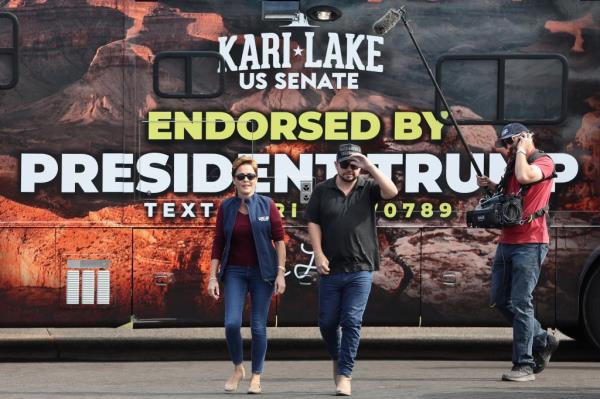 Lake alleges she lost the 2022 governor’s race to Democrat Katie Hobbs because of problems with ballot printers at some Maricopa County polling places.
