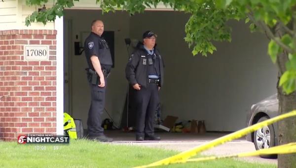 Police at the scene
