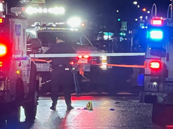 A photo of terrorism crime scene in Times Square on New Year's Eve 2022.