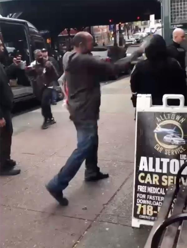 A cop is clocked over the head while co<em></em>nducting smoke shop enforcement.