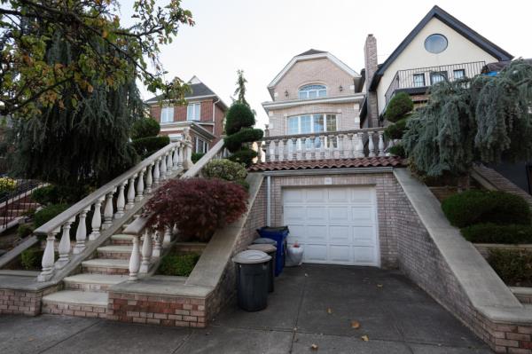 The two-story, single family home belong to Mark Tettonis.