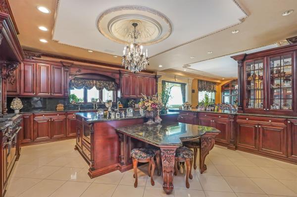 The kitchen has plenty of room for eat-in space.