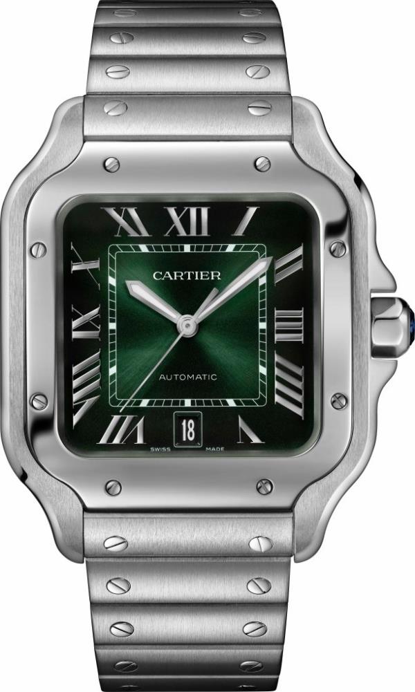 Image of Santos de Cartier watch in steel