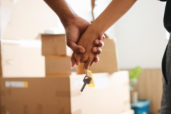 couple moves into home