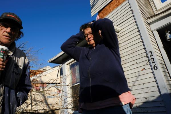 Marcy Chance gets emotio<em></em>nal after receiving a phone call a day after a tornado hit Madison, Tenn.