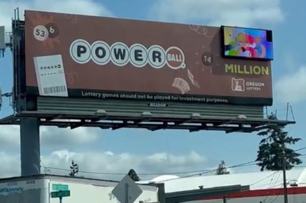 Oregon Lottery billboard