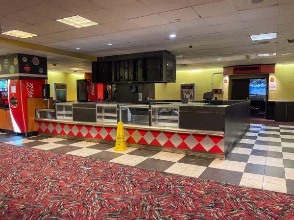 A defunct co<em></em>ncession stand at the AMC Orpheum Theater.