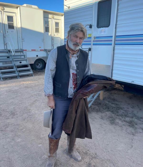 Alec Baldwin on set