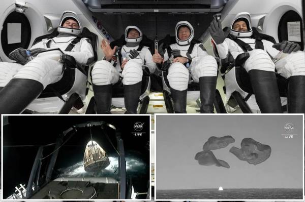 宇航员乘坐SpaceX太空舱返回地球，完成为期6个月的任务