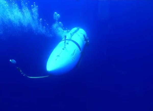 The five-person sub lacks the use of GPS as it travels thousands of miles underwater. 