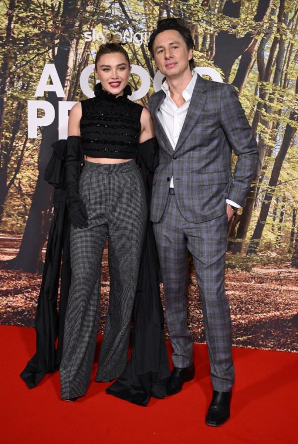 Florence Pugh, Zach Braff at the 