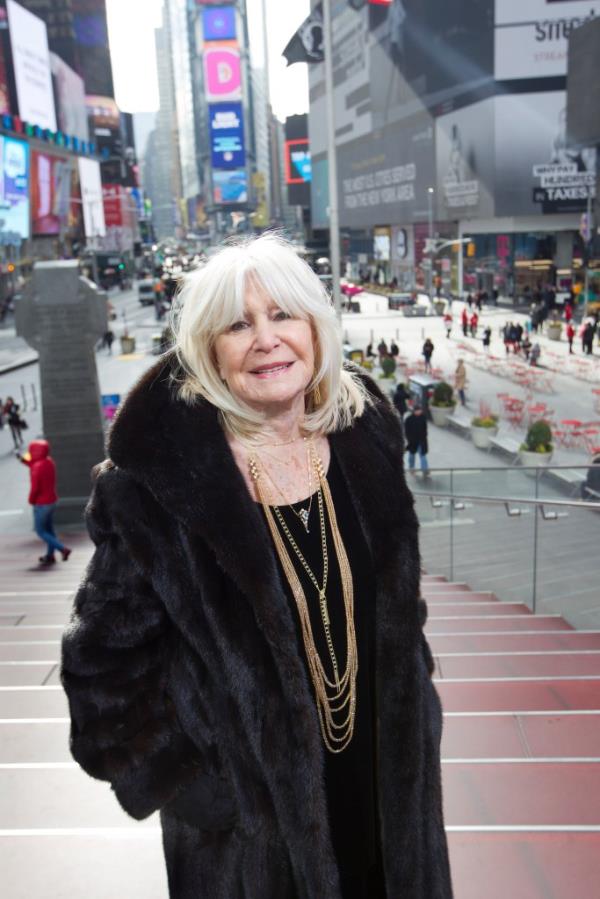 Francine Pascal in Times Square in Feb. 2017