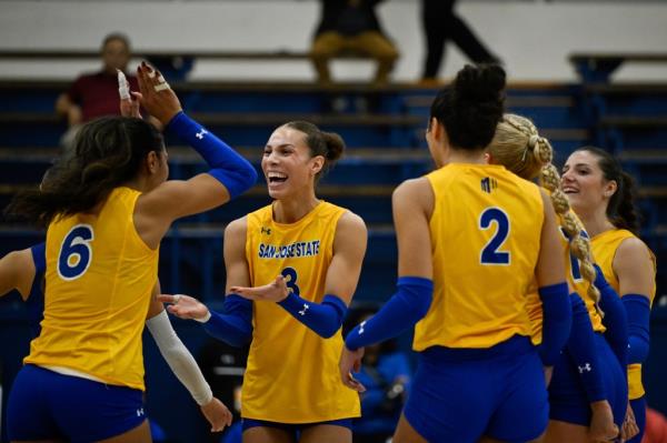 San Jose State's women's volleyball team will have a match scratched from its schedule for the seventh time this season amid an o<em></em>ngoing natio<em></em>nal co<em></em>ntroversy over a transgender athlete on the team. 