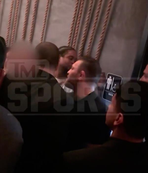 Co<em></em>nor McGregor is seen in a video with his rape accuser outside a bathroom at Kaseya Center in Miami following Game 4 of the 2023 NBA Finals on June 9, 2023.