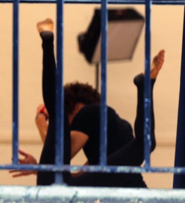  EastEnders star Bobby Brazier and professio<em></em>nal dancer Dianne Buswell rehearsing for this weekends show. 