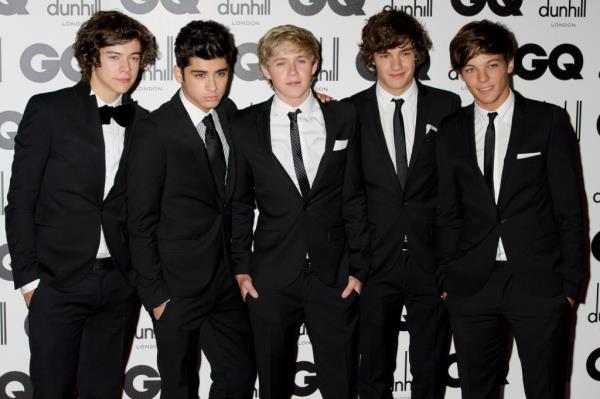 One Direction at the GQ Men of the Year Awards in 2011