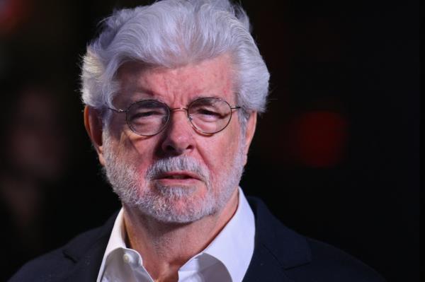 George Lucas at the GQ Global Creativity awards in New York on April 11, 2024