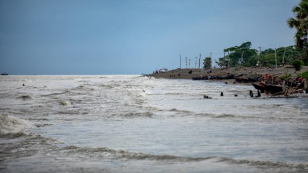 Erosion at Kuakata coast. Photo: TBS