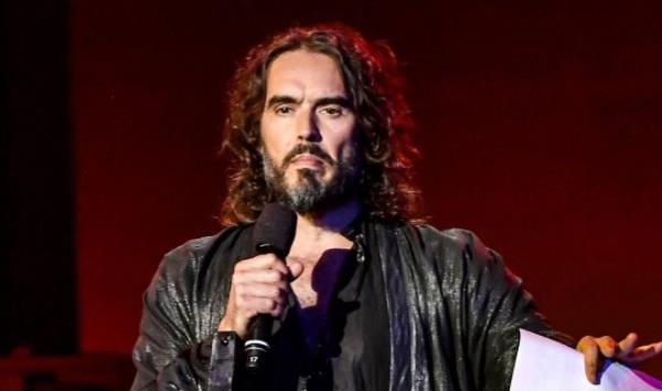 Mandatory Credit: Photo by Rob Latour/REX/Shutterstock (10538423bo) Russell Brand MusiCares Person of the Year Gala, Show, Co<em></em>nvention Center, Los Angeles, USA - 24 Jan 2020