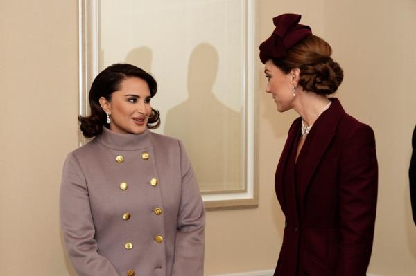 Kate Middleton greets Sheikha Jawaher in London