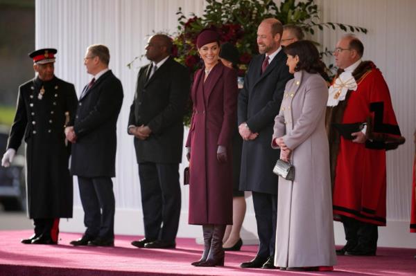 Kate and William with the Emir of Qatar's wife
