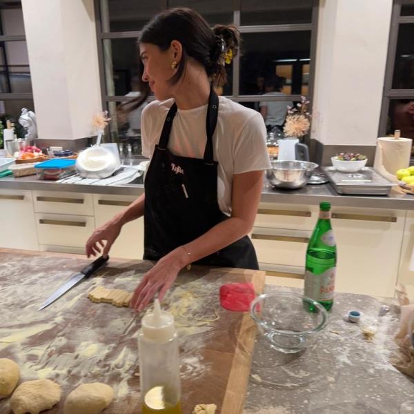 Is pasta the key to Timothée’s heart? (Picture: @kyliejenner, Instagram)