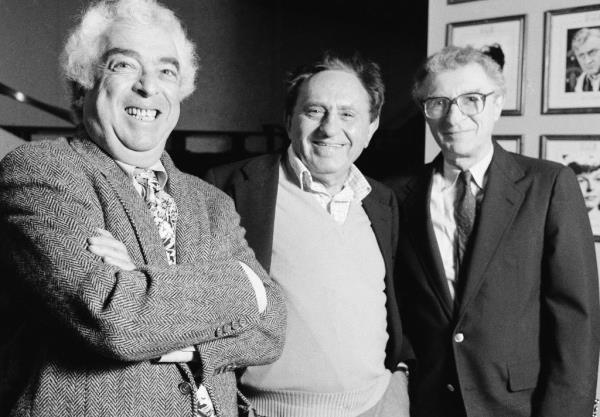 Sheldon Harnick (right) wrote 