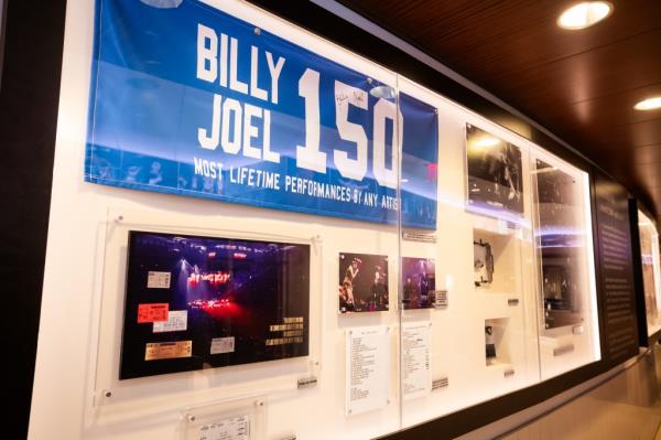 Billy Joel has been enshrined on the walls of Madison Square Garden.