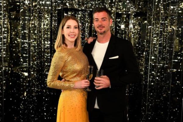 Katherine Ryan with her partner Bobby Kootstra .