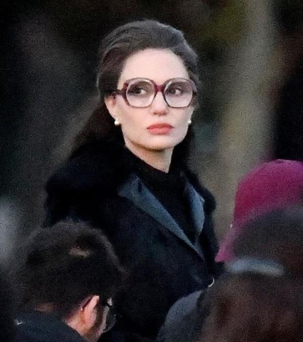 BGUK_2749246 - Paris, FRANCE - The American Actress Angelina Jolie accompanied by her son Pax, on the set of the biopic ?Maria? on the life of Maria Callas in Paris. The actress plays the singer whose centenary will be celebrated on December 2, 2023. Pictured: Angelina Jolie BACKGRID UK 11 OCTOBER 2023 BYLINE MUST READ: BEST IMAGE / BACKGRID UK: +44 208 344 2007 / uksales@backgrid.com USA: +1 310 798 9111 / usasales@backgrid.com *Pictures Co<em></em>ntaining Children Please Pixelate Face Prior To Publication*