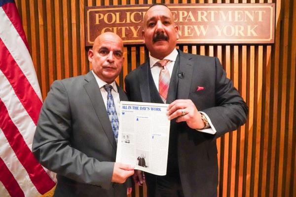 Retired Police oficer?s: (Left) Charles Claudio (Right) Eric Ocasio from old clipping