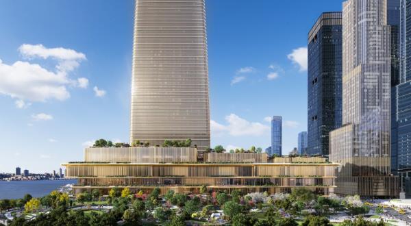A rendering of the proposed casino in Hudson Yards from Related Companies and Wynn Resorts.