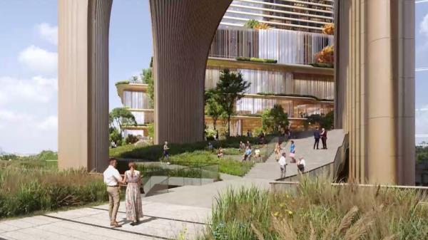 The proposed tower would house 1,700 hotel rooms.