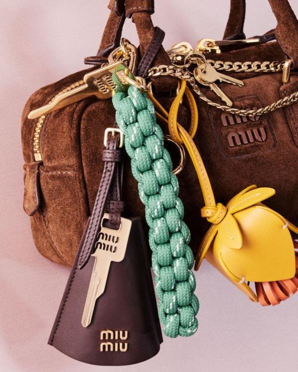 Miu Miu's gimp lanyard accessory. 
