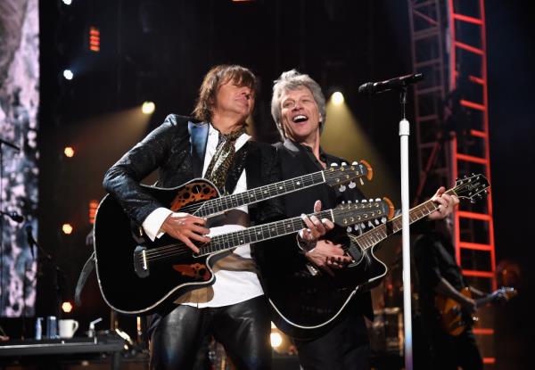 Richie Sambora and Jon Bon Jovi in 2018.