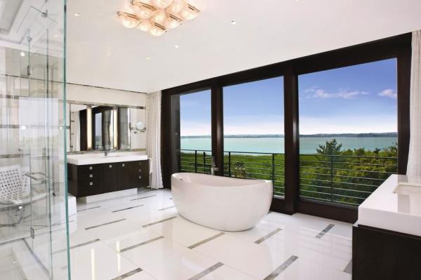 The primary bathroom.