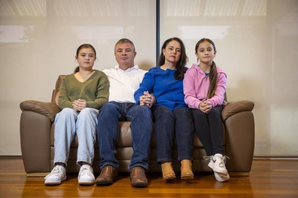 Pictured is Olivia, Marcus, Michele and Hannah Lemin. They were served citro<em></em>nella oil instead of cranberry juice at a restaurant.