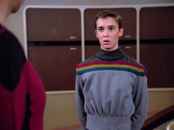 Will Wheaton plays Wesley Crusher in the Star Trek: The Next Generation episode, 