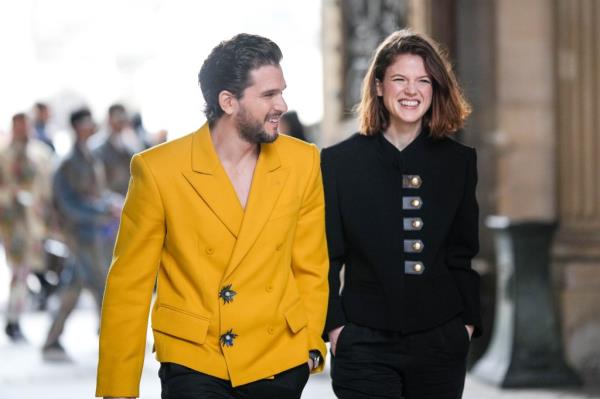 Kit Harington and his wife, Rose Leslie. 