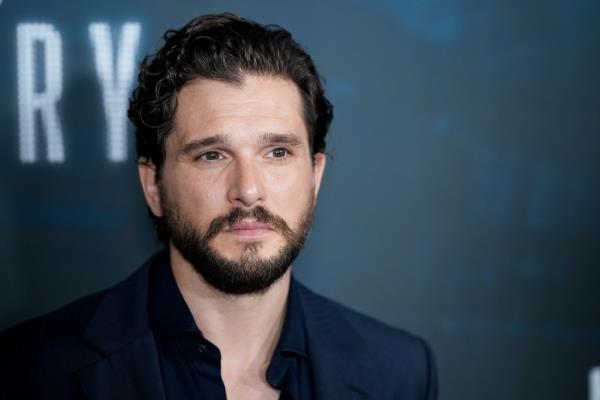 Kit Harington looking serious. 