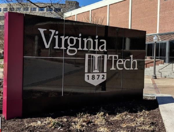 Virginia Tech entrance sign
