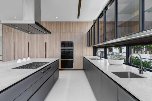 The chef's kitchen.