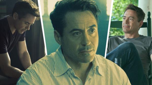An edited image of Robert Downey Jr. as Hank Palmer in The Judge