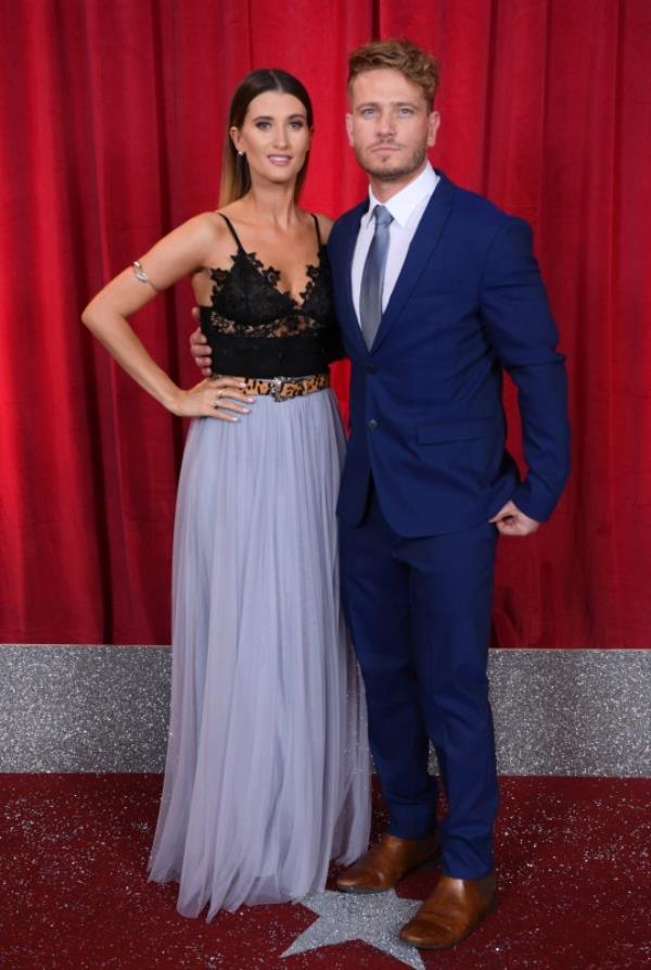 Matthew Wolfenden with wife Charley Webb, who also starred in Emmerdale