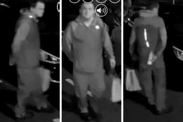 NSW Police believe this man can help with the investigation into the damaged cars.