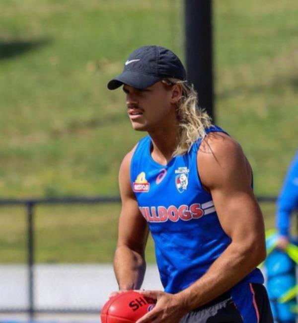 Bailey Smith at Bulldogs training..