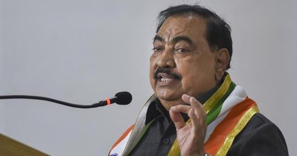 Eknath Khadse在浦那土地案中寻求释放;将起诉归咎于政治仇杀