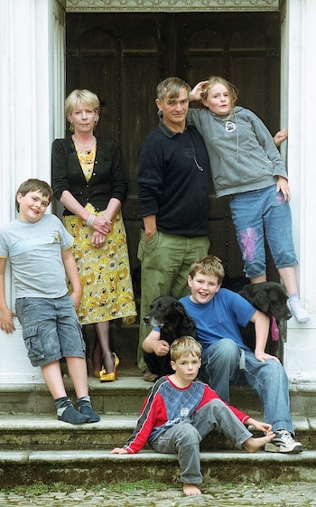 Eddy Fulford with his parents, Francis and Kishanda, and his siblings